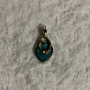 Gold Tone Metal Necklace Pendant